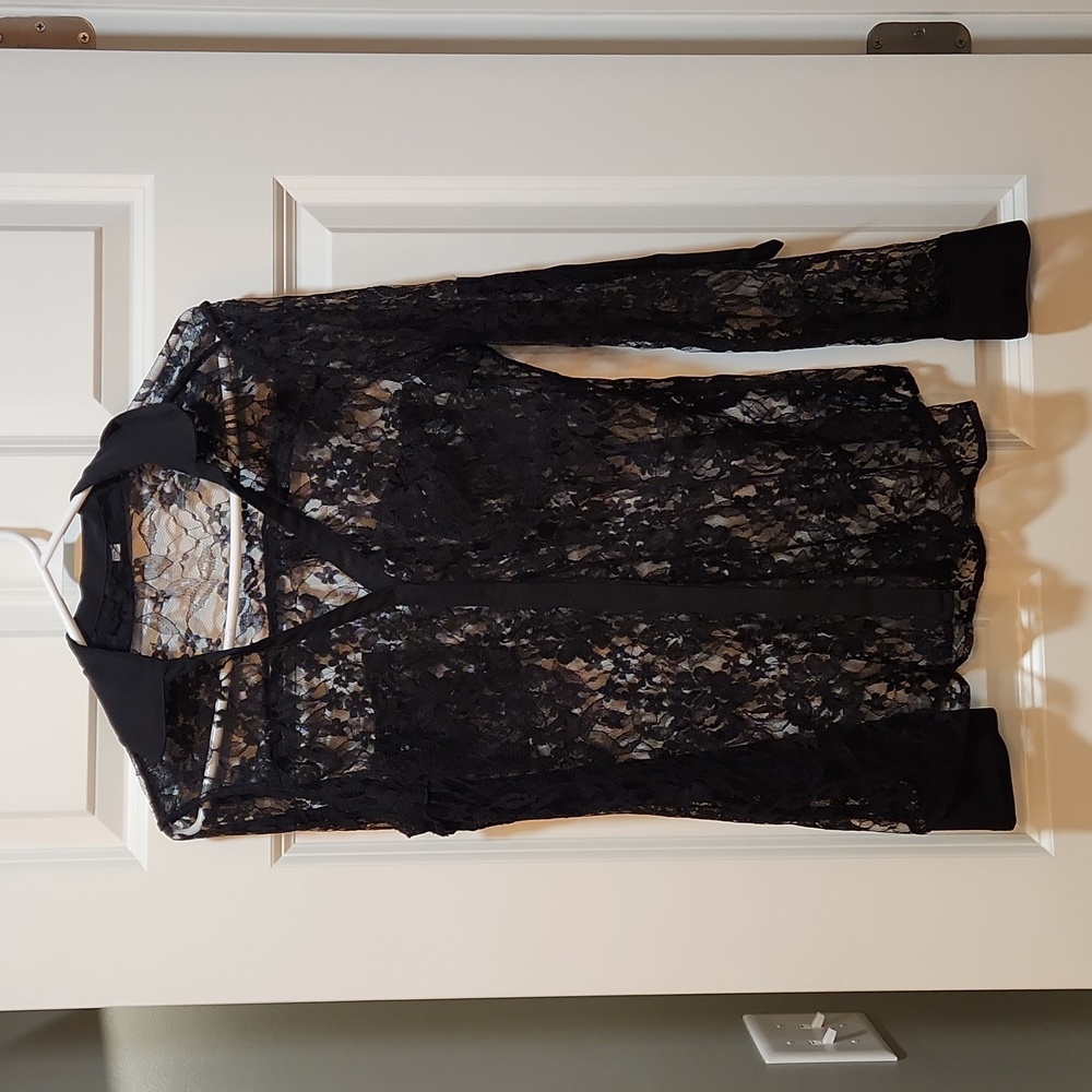 Black lace top